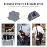 Túi đeo chéo máy ảnh K&F Concept  Urban Wander 10L KF13.213