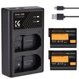 Bộ pin sạc máy ảnh K&F Concept EN-EL15  2100mAh (KF28.0012)