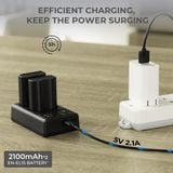 Bộ pin sạc máy ảnh K&F Concept EN-EL15  2100mAh (KF28.0012)