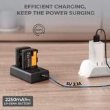 Bộ pin sạc K&F Concept LP-E6NH 2250mAh (KF28.0021)