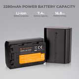 Bộ pin sạc máy ảnh K&F Concept NP-FZ100 2280mAH (KF28.0016)
