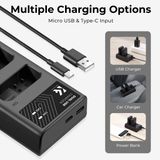 Bộ pin sạc máy ảnh K&F Concept EN-EL14 1050mAh (KF28.0020)