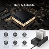 Bộ pin sạc máy ảnh K&F Concept LP-E8 1200mAh (KF28.0027)