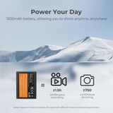 Bộ pin sạc máy ảnh K&F Concept LP-E10 1200mAh (KF28.0028)