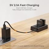 Bộ pin sạc máy ảnh K&F ConceptLP-E12 1100mAh (KF28.0029)