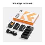 Bộ pin sạc K&F Concept LP-E6NH 2250mAh (KF28.0039)