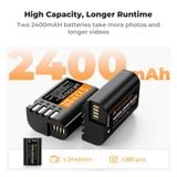 Bộ pin sạc K&F Concept  DMW-BLK22 2400mAh (KF28.0042)