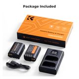 Bộ pin sạc K&F Concept  DMW-BLK22 2400mAh (KF28.0042)