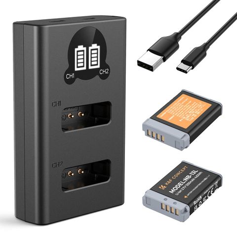 Bộ pin sạc K&F Concept NB-13L 1250mAh (KF28.0043)