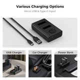 Bộ pin sạc K&F Concept NB-13L 1250mAh (KF28.0043)