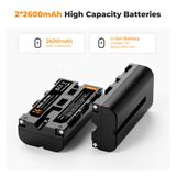 Bộ pin sạc K&F Concept NP-F550 2600mAh (KF28.0046)