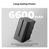 Bộ pin sạc K&F Concept NP-F970 6600mAh (KF28.0047)