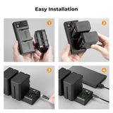 Bộ pin sạc K&F Concept NP-F970 6600mAh (KF28.0047)