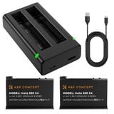 Bộ pin sạc K&F Concept Insta 360 X4 2350mAh (KF28.0050)
