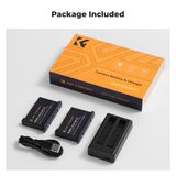 Bộ pin sạc K&F Concept Insta 360 X4 2350mAh (KF28.0050)