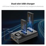 Bộ pin sạc K&F Concept DB-110 1100mAh (KF28.0051)