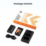 Bộ pin sạc máy ảnh K&F Concept LP-E6P 2400mAh (KF28.0093)
