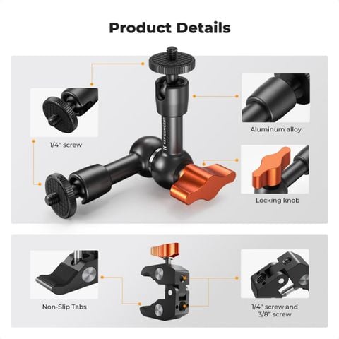 Bộ kẹp cần đỡ đa năng K&F Concept MS-31 (KF31.130)