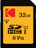Thẻ nhớ KODAK SD PREMIUM PERFORMANCE Class 10 UHS-I U1 V10 32GB 90MB/s