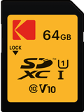 Thẻ nhớ KODAK SDXC PREMIUM PERFORMANCE Class 10 UHS-I U1 V10 64GB 90MB/s