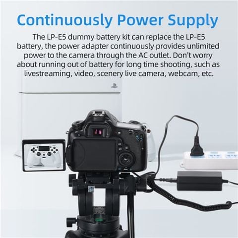 Giả Pin Dummy Battery Kingma for Canon DR LP-E5