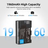 Pin Sạc Kingma for Canon LP-E6 1960mAh , sạc BM-058Q nhanh