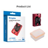 Pin Sạc Kingma for Canon LP-E6NH 2400mAh , sạc BM-058Q nhanh