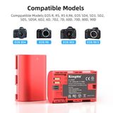Pin Sạc Kingma for Canon LP-E6P 2400mAh , sạc BM-058 Ver 3