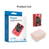 Pin Sạc Kingma for Canon LP-E6P 2400mAh , sạc BM-058 Ver 3