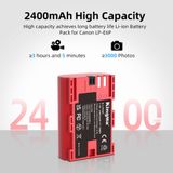 Pin Sạc Kingma for Canon LP-E6P 2400mAh , sạc BM-058 Ver 3