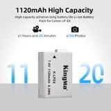 Pin Sạc Kingma for Canon LP-E8 1120mAh , sạc BM-058 ver 3