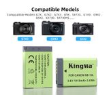 Pin Sạc đôi Ver 1 máy ảnh Kingma cho Canon NB-13L