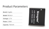 Pin Sạc Kingma for Canon NB-4LH 750mAh