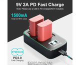 Bộ Pin Sạc đôi Kingma Kingma for Canon LP-E6NH, 2000mAh