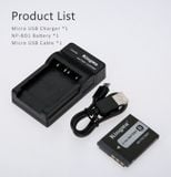 Pin Kingma Sony NP-BD1/ NP-FD1 600mAh và Sạc Kingma NP-BD1/ NP-FD1/ NP-BG1