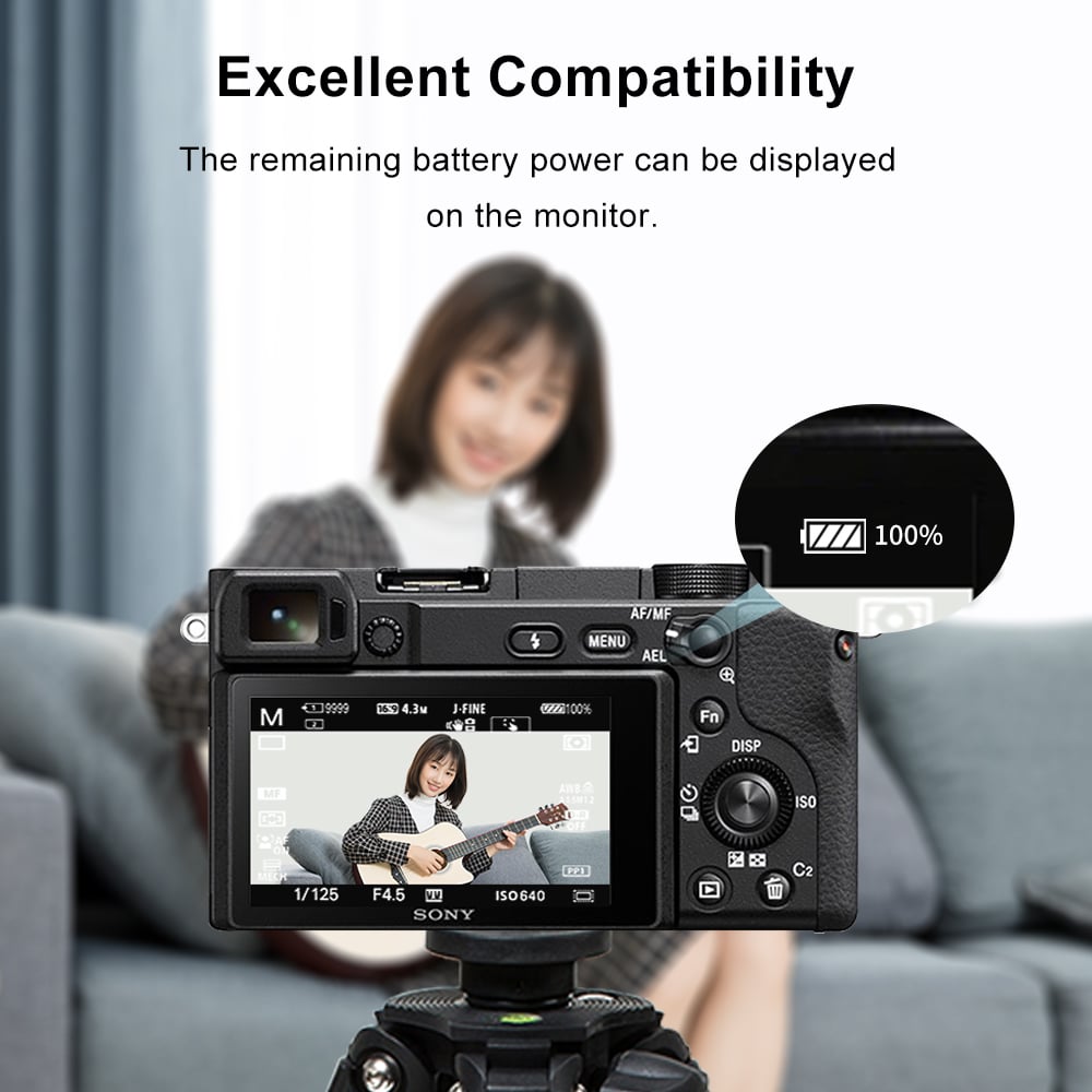 Pin máy ảnh Kingma sạc trực tiếp Type-C for Sony NP-FW50 , 1080mAh