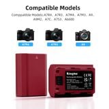 Pin Sạc Kingma for Sony NP-FZ100 2600mAh , sạc BM-058Q nhanh