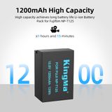 Pin Sạc Kingma Fujifilm NP-T125 1200mAh V4