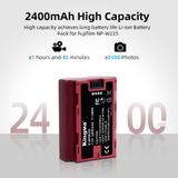 Pin Sạc Kingma for Fujifilm NP-W235 2400mAh , sạc BM-058Q nhanh