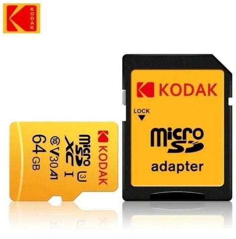Thẻ nhớ Kodak Micro SDXC UHS-I U3 V30 64GB