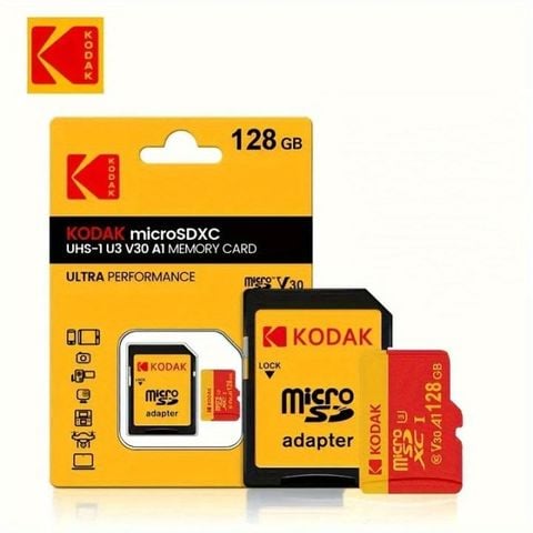 Thẻ nhớ Kodak Micro SDXC UHS-I U3 V30 128GB