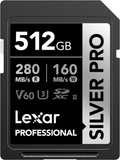 Thẻ nhớ SD Lexar Professional Silver Plus UHS-II U3 V60 512GB