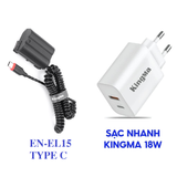 Giả pin Kingma USB-C for Nikon TC EN-EL15