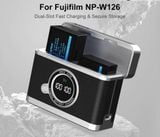 Hộp sạc đôi KingMa BM070 for Fujifilm NP-W126 ( sạc nhanh)