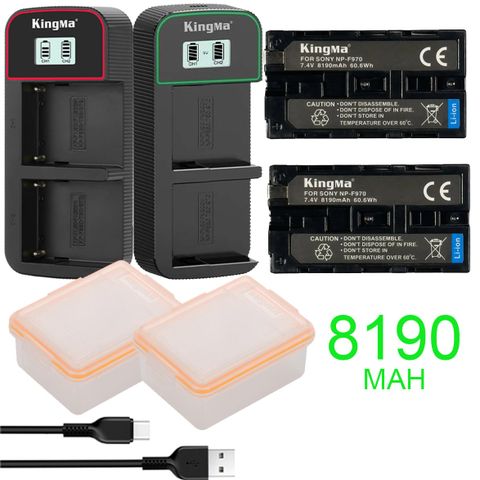 Pin máy ảnh Kingma Sony NP-F970 8190mAh (V4, V5)