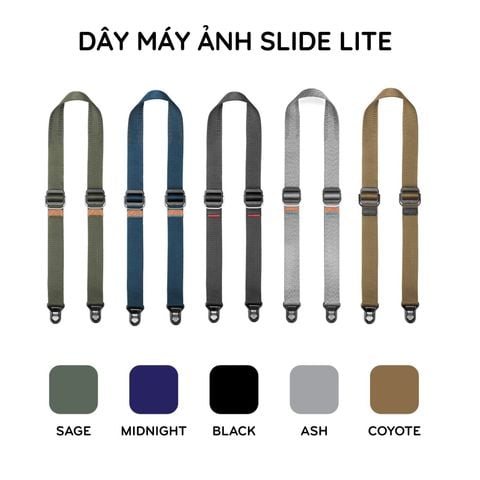 Dây máy ảnh Peakdesign SLIDE LITE ( Dây đeo cổ size trung )