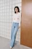  Áo CDG trắng cổ tròn dệt họa tiết – Cotton pha Silk 