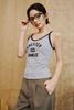  Áo Tanktop Xám viền đen Logo CC 