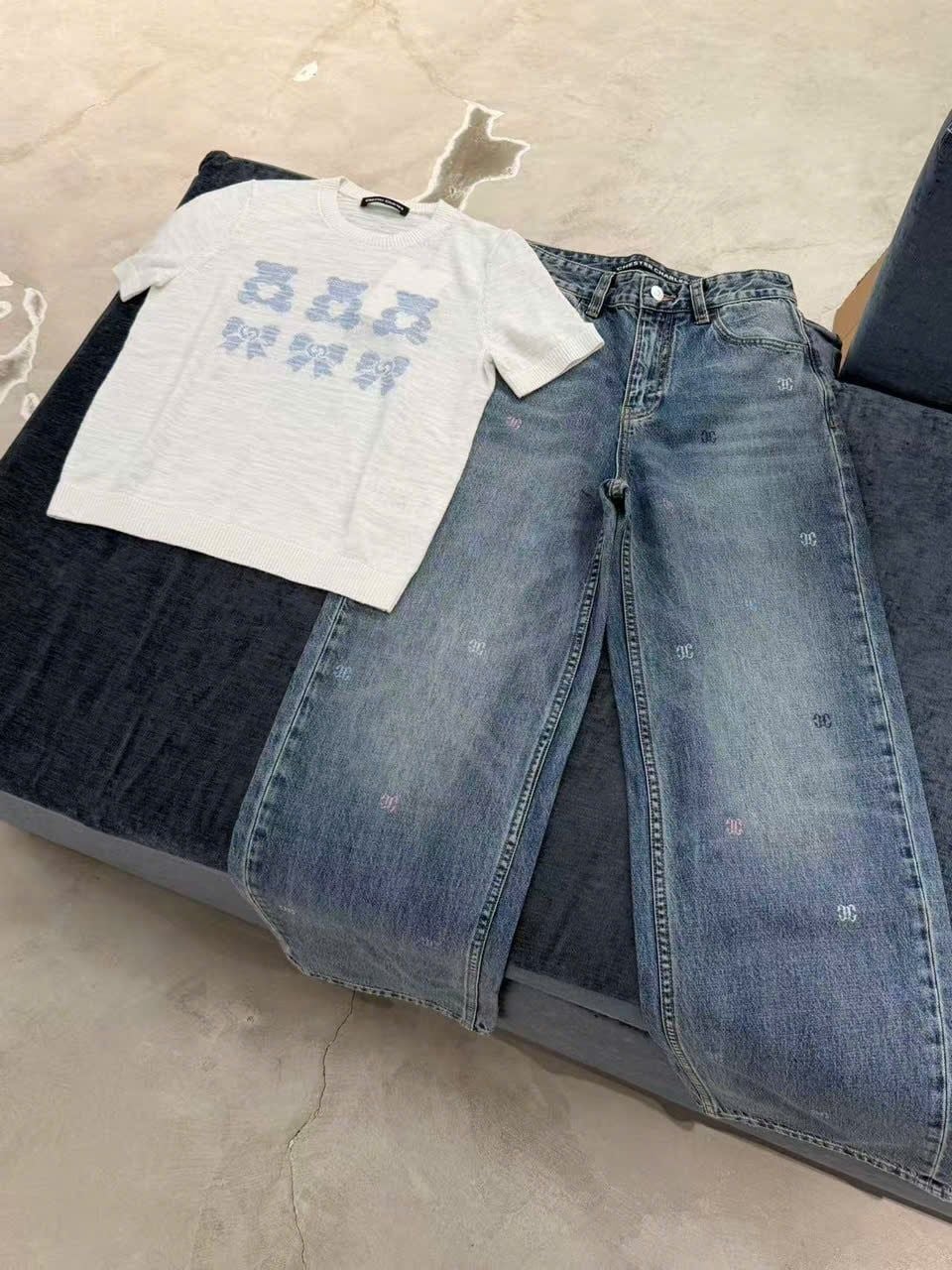  Áo dệt kim Gấu Nơ Xanh 