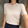 Áo polo hồng full logo, 3 cúc ngọc 